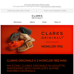 The Clarks Originals X 2 Moncler 1952 Man collection