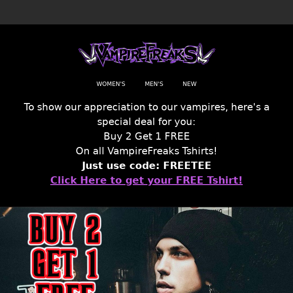 You deserve it - get your FREE TSHIRT! 💀🕸🎃👻