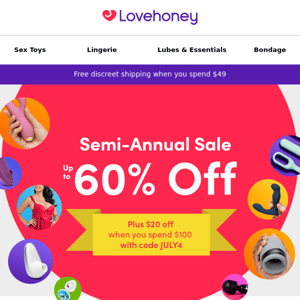 Lovehoney , your $20 off is here! 💰