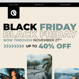 Double up this Black Friday with Quikflip Apparel