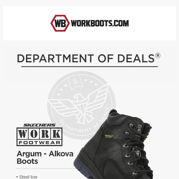 DOD:❗$65 OFF SKECHERS WORK BOOTS❗