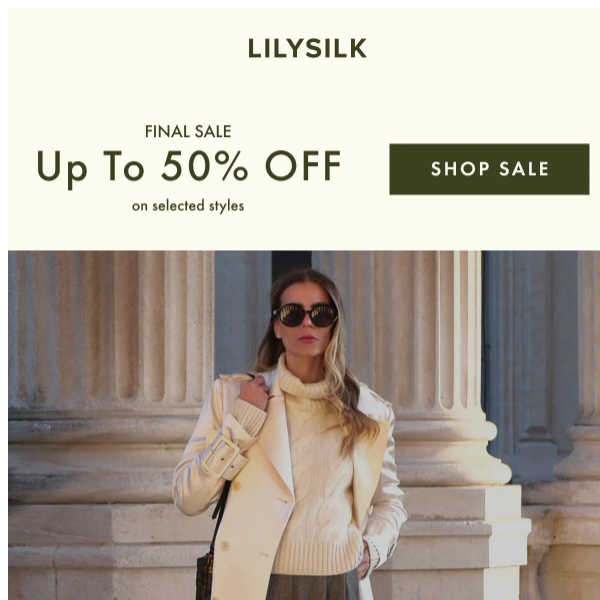 Lily Silk - Latest Emails, Sales & Deals