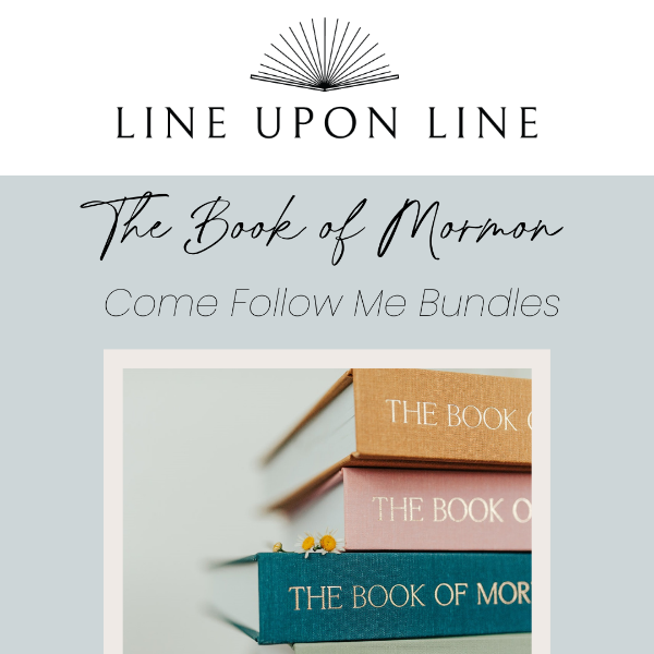 Introducing... Book of Mormon BUNDLES!