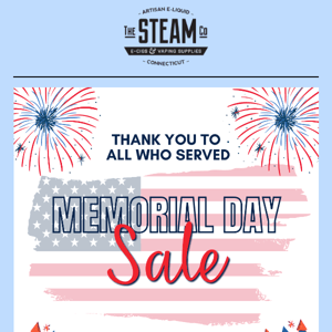 MEMORIAL DAY COUPON!