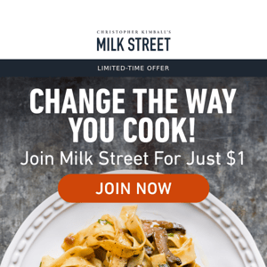 Limited-Time Offer - Try Milk Street For Just $1
