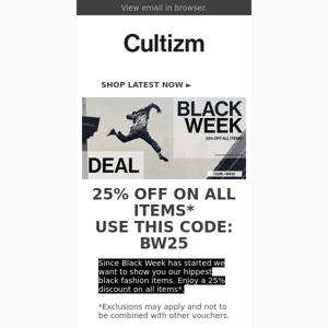 Black Friday! Get 25% discount!