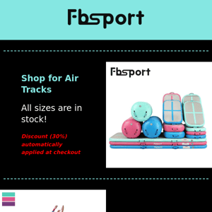 Fbsport Mother's Day Sale for Air Tracks and Paddle Boards, 30% Off
