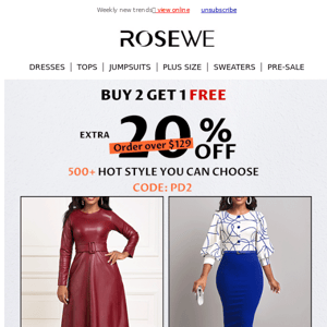 BUY 2 GET 1 FREE! HOT SALE TOPS & DRESSES!