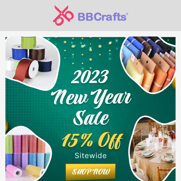 Only A Few Hours Left To Grab Amazing 15% Discount Sitewide! BB Crafts Inc.