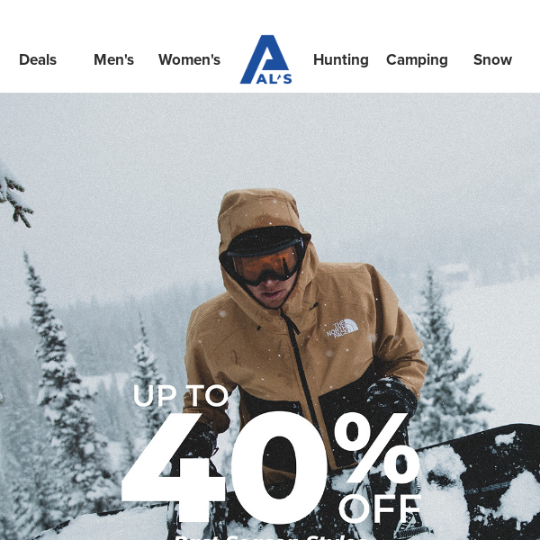 ⚡ SKI HARDGOODS & OUTERWEAR SALE | UP TO 40% OFF!