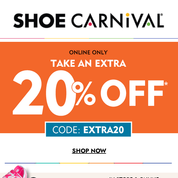 Here's your Monday deal ️ Shoe Carnival