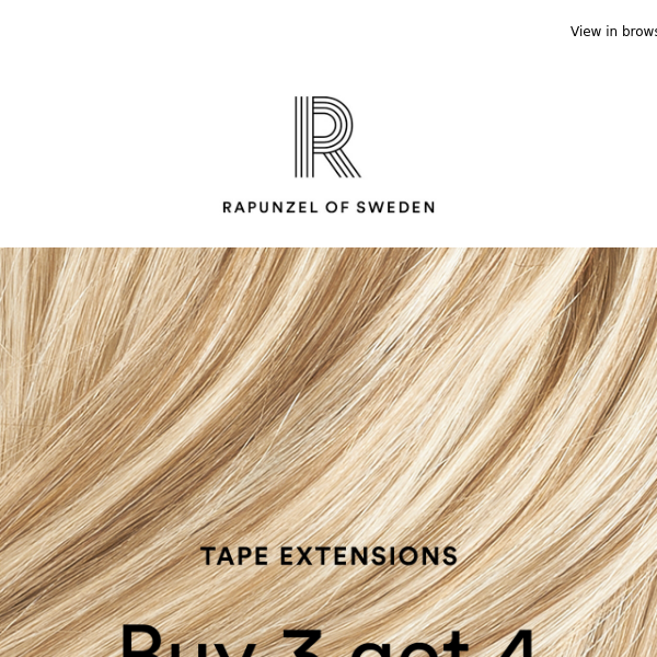 Tape Extensions offer: 4 for 3