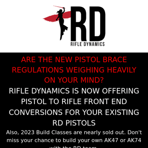 Rifle Dynamics Now Offering Pistol to Rifle Conversions