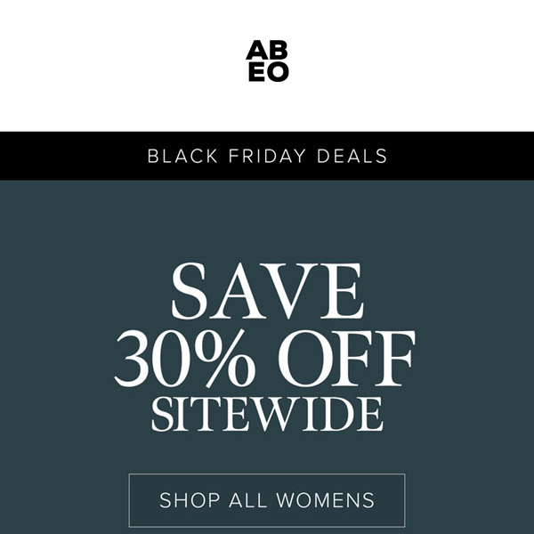 30% off sitewide* - Extra 30% off sale styles