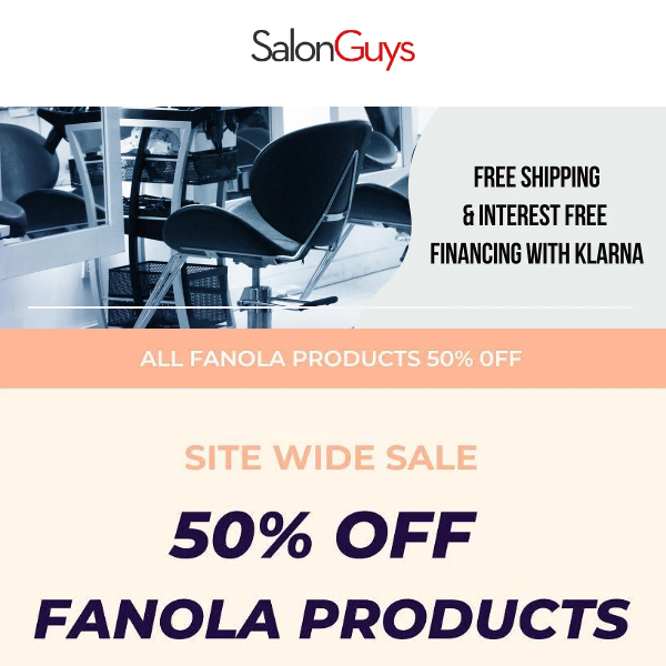 50% OFF FANOLA COUPON THIS WEEK ONLY!