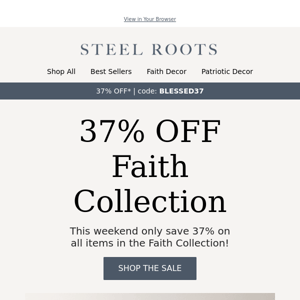 Ends Soon: 37% OFF the Faith Collection 🚨