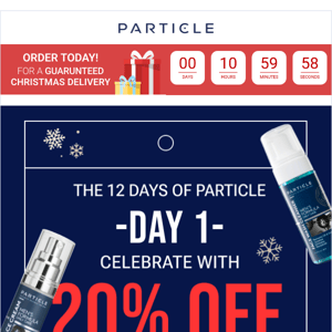 12 Days of Particle: 20% OFF Face