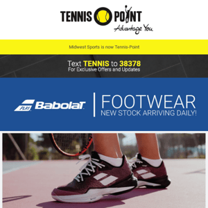 Babolat NEW footwear In Stock + Shop New Racquets, Bags + Sale Items!