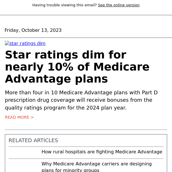 2024 Medicare Advantage and Part D Star Ratings