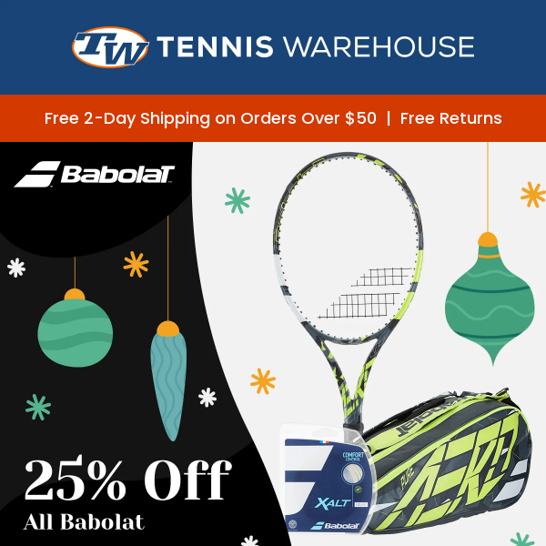 Black Friday 25 Off All Babolat Gear Tennis Warehouse