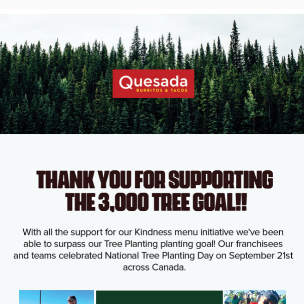 We did it👏🏼 Thank you for making a difference 🌳