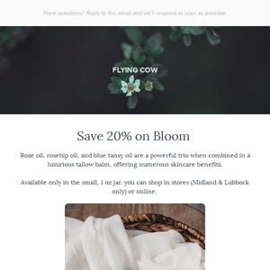 Experience Luxury - Bloom Serum 20% off Today