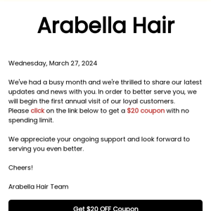 Arabella Requests Your Feedback📜