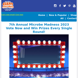Microbe Madness - Vote and Win Prizes Every Round!
