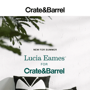 NEW FOR SUMMER | Lucia Eames for Crate & Barrel