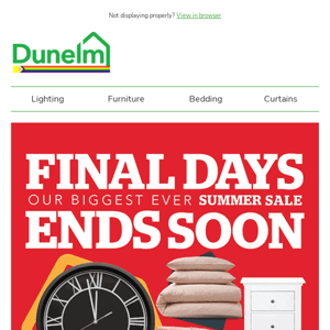 Ending soon: Our Biggest Ever Summer Sale