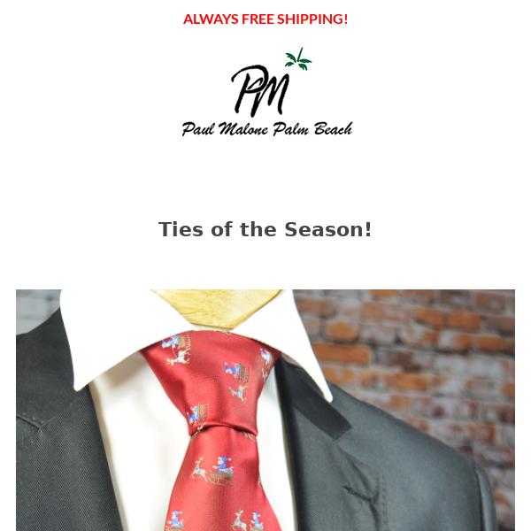 Holiday Ties and Accessories