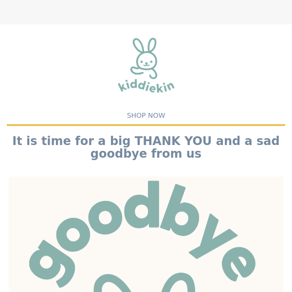 it's time to say goodbye 🐰💔