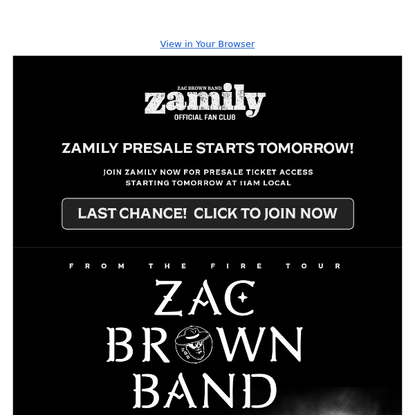 Last Chance to Join Zamily for Pre-Sale Tickets 🔥