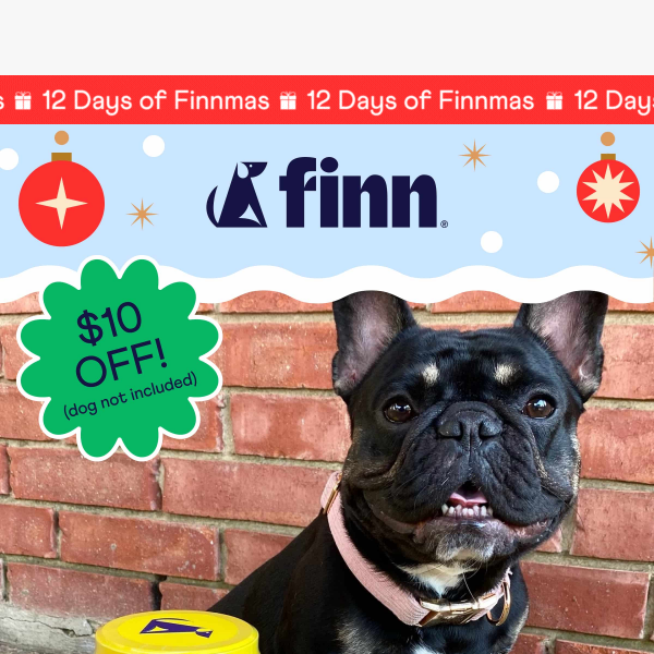 $10 OFF INSIDE 🎁  Happy 12 Days of Finnmas!