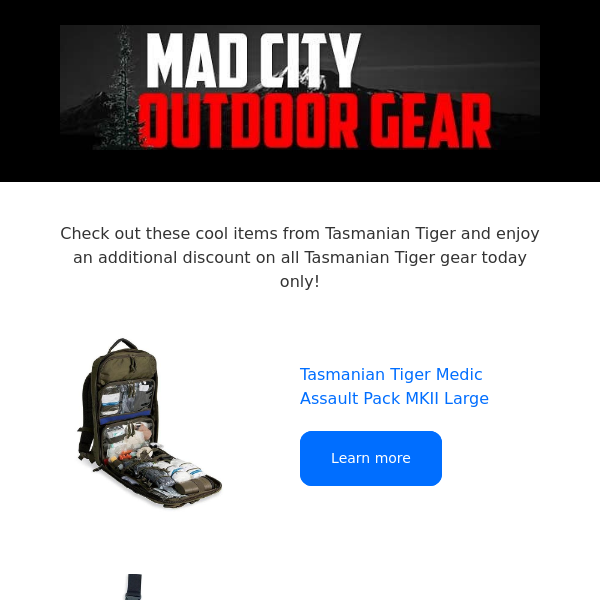 Tasmanian Tiger Gear On Sale today!