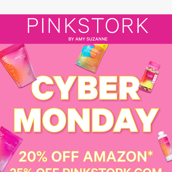 Pink Stork Cyber Monday is HERE!
