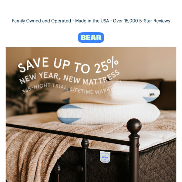 🎆 Celebrate the New Year with a New Mattress and Hundreds in Savings