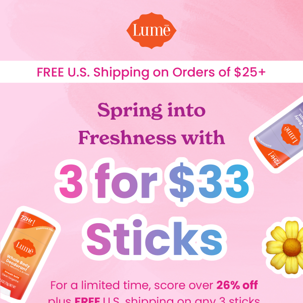 3 for $33 Deo 🌷 Just in time for spring!