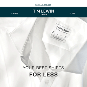 Your best shirts for less