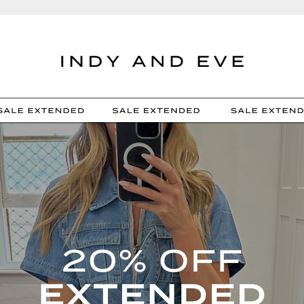 EXTENDED 🎉 Our 20% OFF Storewide sale continues!