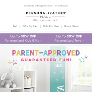 Parent-Approved Kids Gifts & Toys | 30% Off Custom Toys