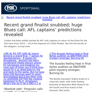 AFL captains' predictions revealed | Ex-Eels star calls out NRL in scathing post