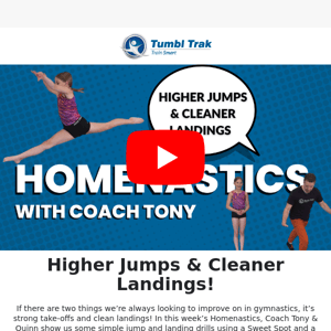 Higher Jumps & Cleaner Landings! ✨ (Homenastics with Coach Tony)