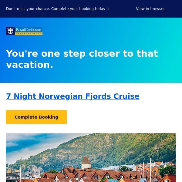 Still thinking about that 7 Night Norwegian Fjords Cruise?