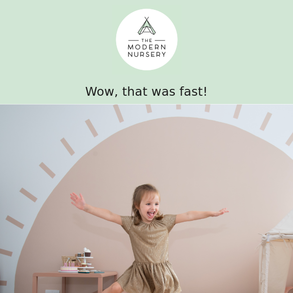 The Modern Nursery, that was fast! We just hit 96% of our crowdfunding target 🚀