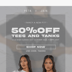 50%OFF TEES & TANKS 🖤