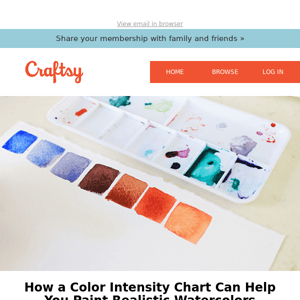 How a Color Intensity Chart Can Help You Paint Realistic Watercolors