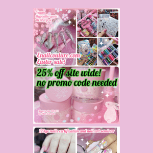 25%OFF  all Products! Easter SALE