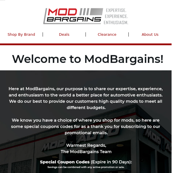 🚩 Welcome to ModBargains