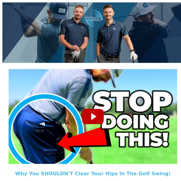You SHOULDN'T Clear Your Hips In The Swing! ⛳️